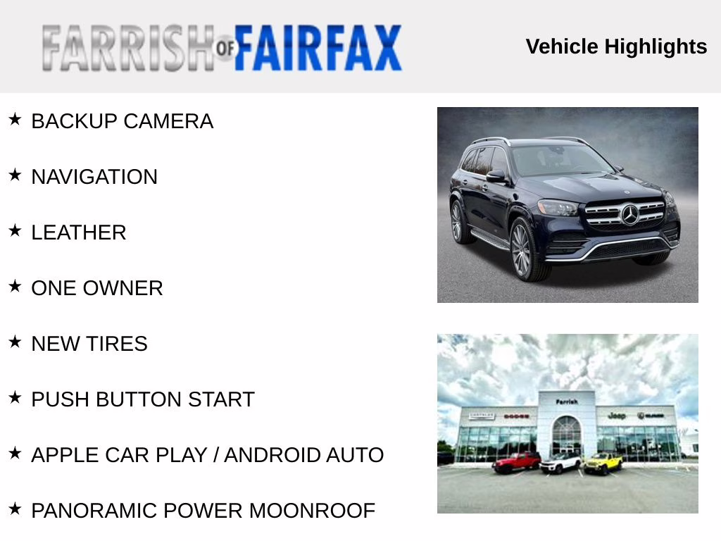 2022 Lunar Blue Metallic Mercedes-Benz GLS GLS 450 AWD SUV