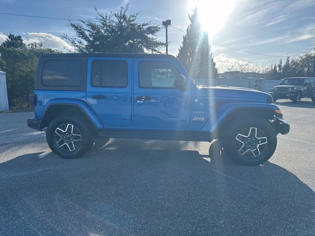 2024 Hydro Blue Pearl Coat Jeep Wrangler Sahara 4X4 SUV