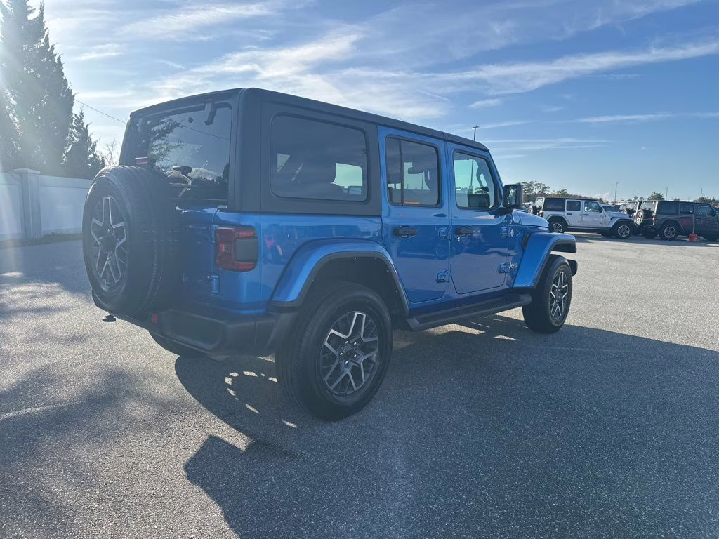2024 Hydro Blue Pearl Coat Jeep Wrangler Sahara 4X4 SUV