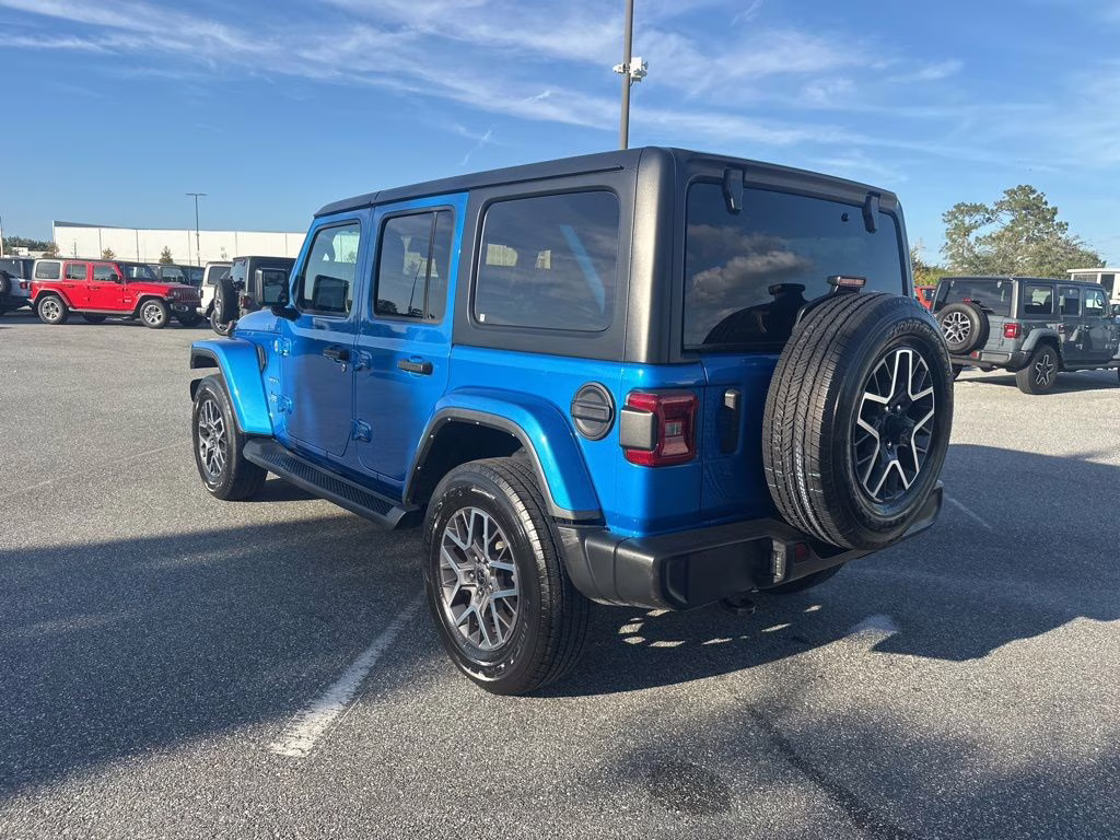 2024 Hydro Blue Pearl Coat Jeep Wrangler Sahara 4X4 SUV