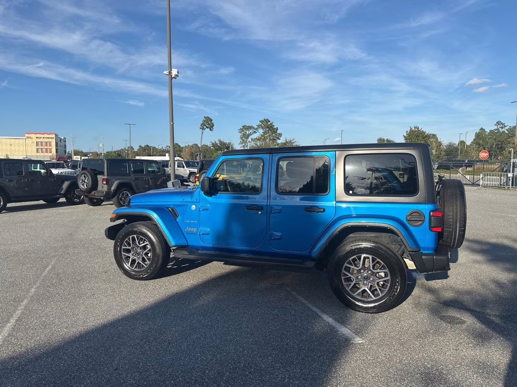 2024 Hydro Blue Pearl Coat Jeep Wrangler Sahara 4X4 SUV