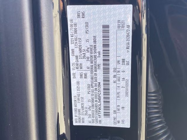 2025 Agate Black Metallic Ford F-150 XLT 4X4 Truck