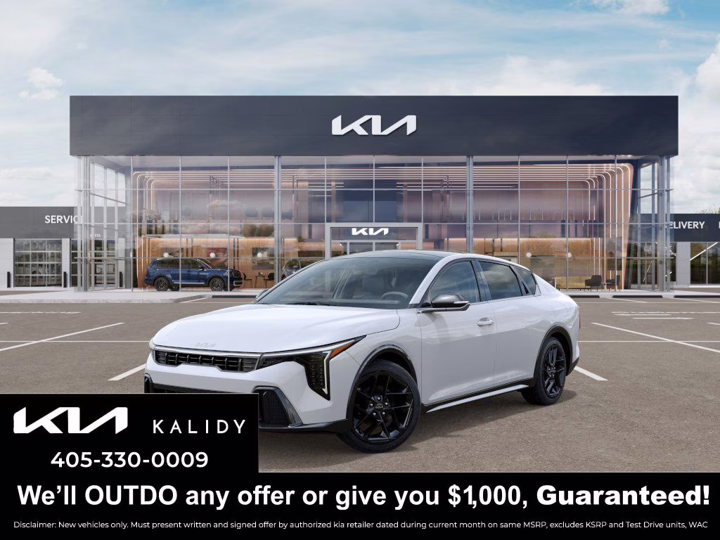 2026 Snow White Pearl Kia K4 GT-Line Turbo FWD Sedan