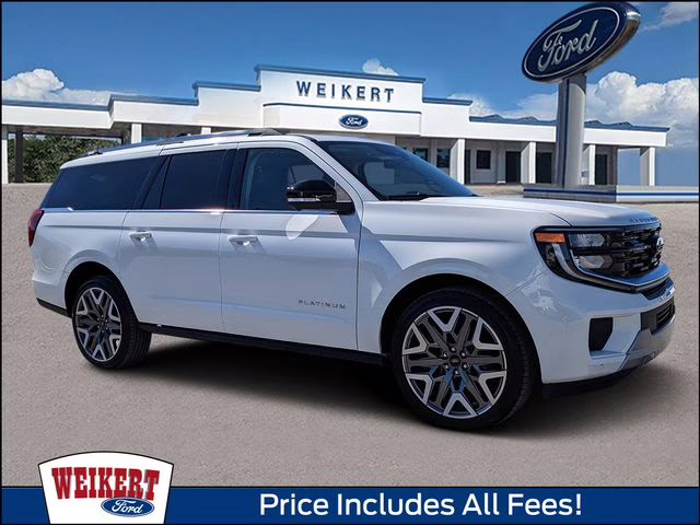 2026 Star White Metallic Tri-Coat Ford Expedition Max Platinum 4X4 SUV