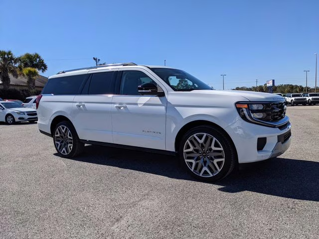 2026 Star White Metallic Tri-Coat Ford Expedition Max Platinum 4X4 SUV
