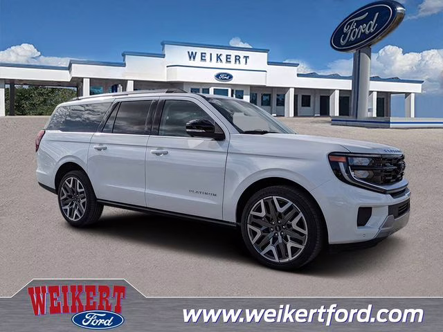 2026 Star White Metallic Tri-Coat Ford Expedition Max Platinum 4X4 SUV