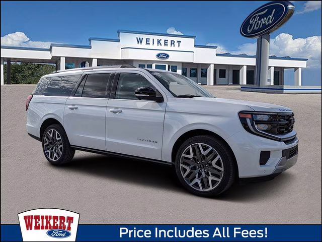 2026 Star White Metallic Tri-Coat Ford Expedition Max Platinum 4X4 SUV