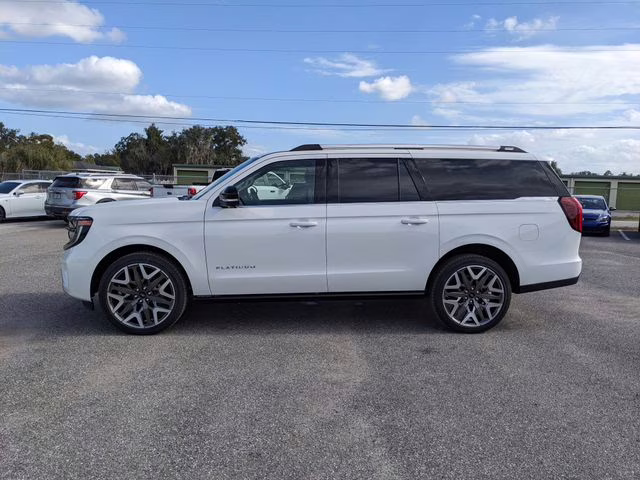 2026 Star White Metallic Tri-Coat Ford Expedition Max Platinum 4X4 SUV