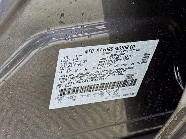 2026 Carbonized Gray Metallic Ford Maverick Lobo Standard AWD Truck
