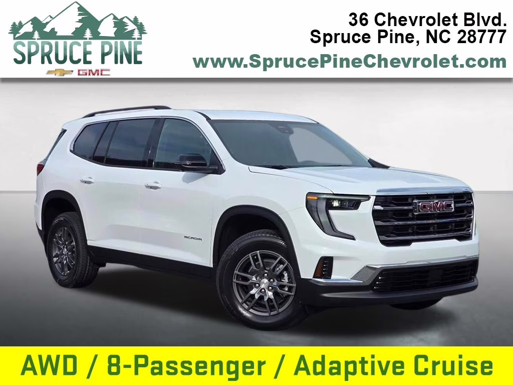2026 Summit White GMC Acadia Elevation AWD SUV
