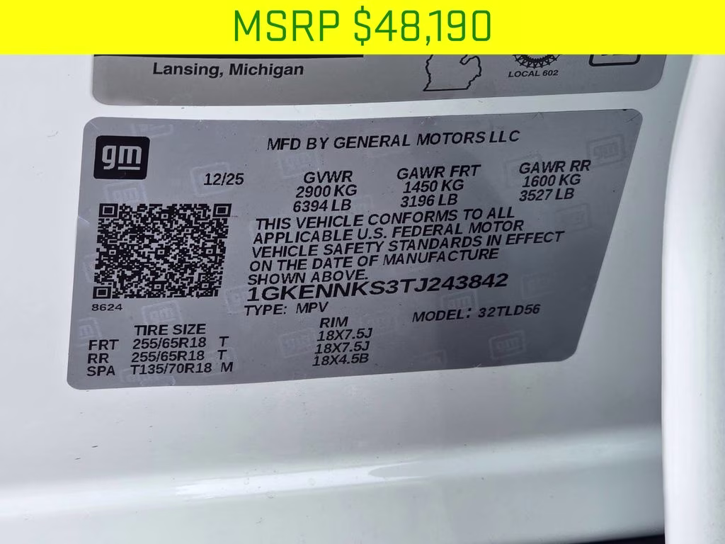 2026 Summit White GMC Acadia Elevation AWD SUV
