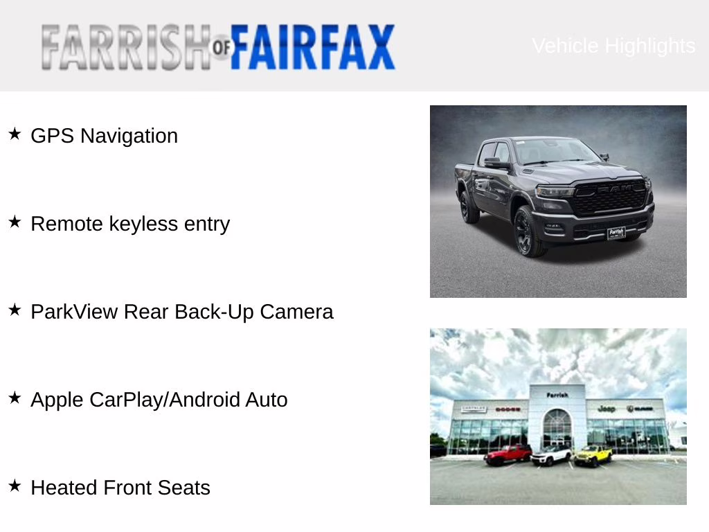 2026 Granite Crystal Metallic Clearcoat Ram 1500 Big Horn/Lone Star 4X4 Truck