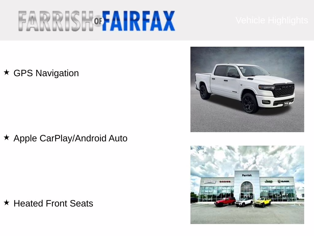 2026 Bright White Clearcoat Ram 1500 Big Horn/Lone Star 4X4 Truck