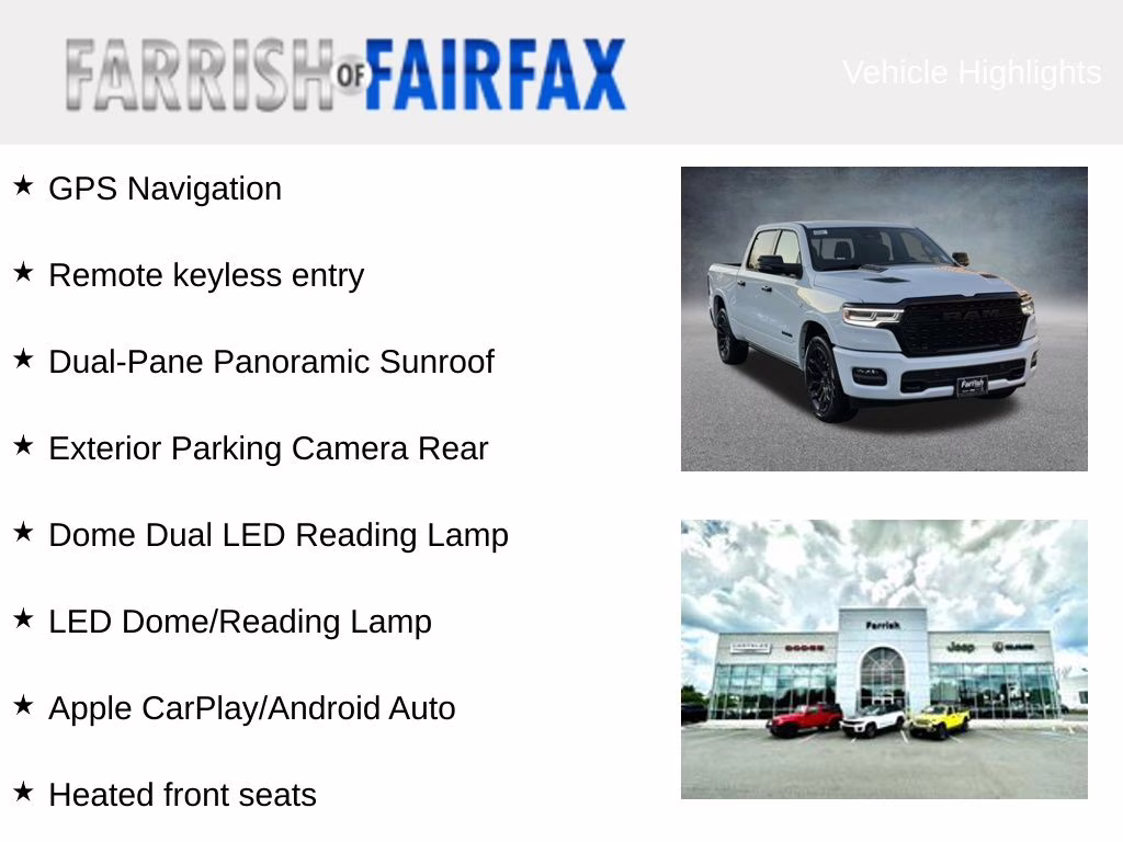 2026 Bright White Clearcoat Ram 1500 Limited 4X4 Truck