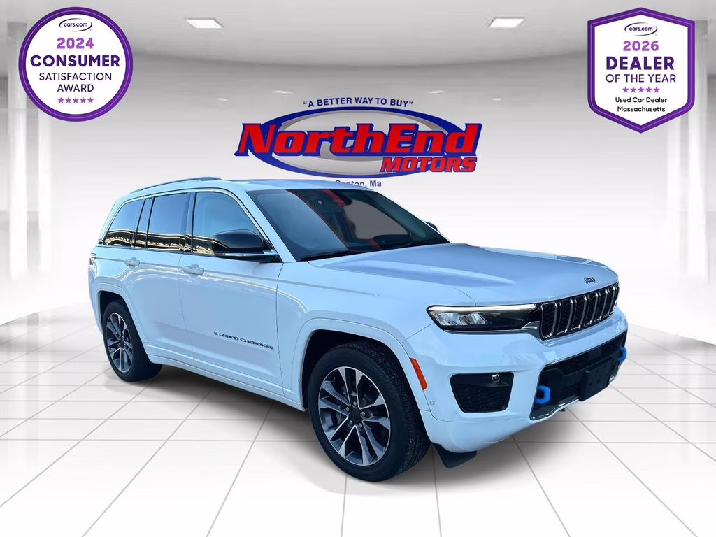 2022 Bright White Clearcoat Jeep Grand Cherokee Overland 4xe 4X4 SUV