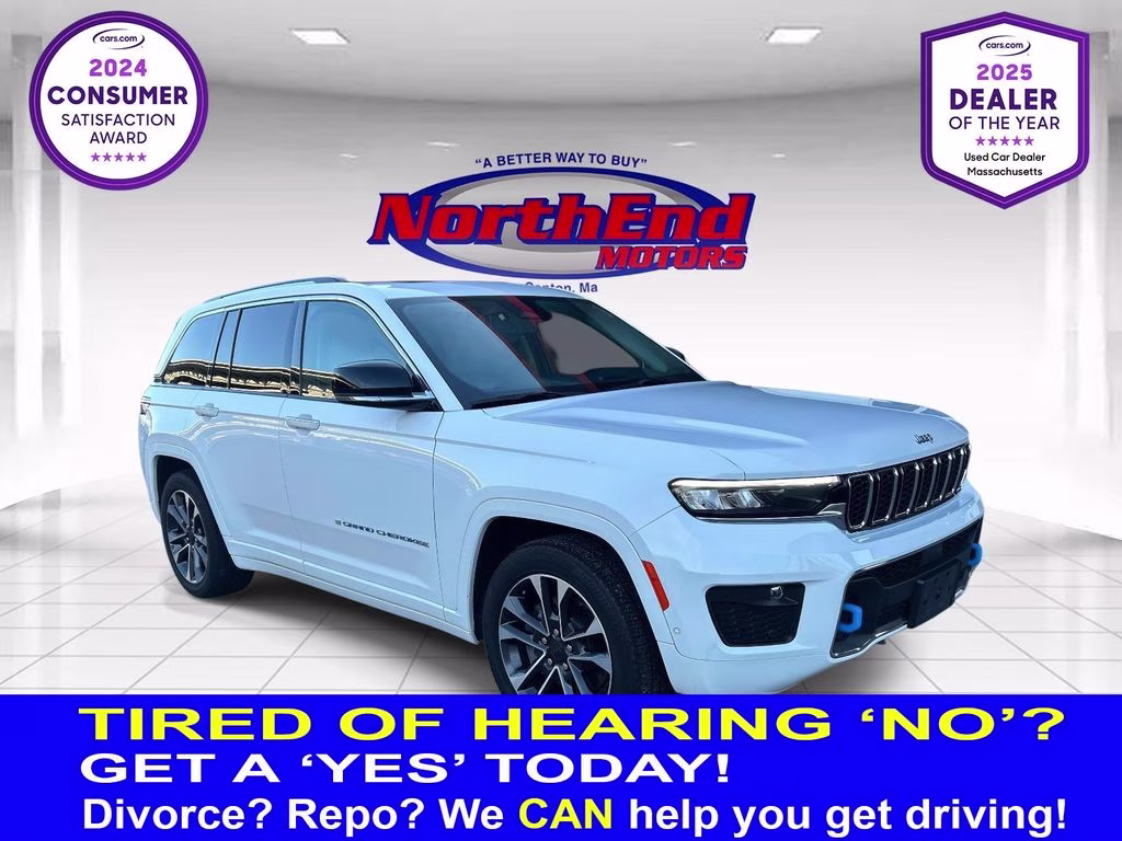 2022 Bright White Clearcoat Jeep Grand Cherokee Overland 4xe 4X4 SUV