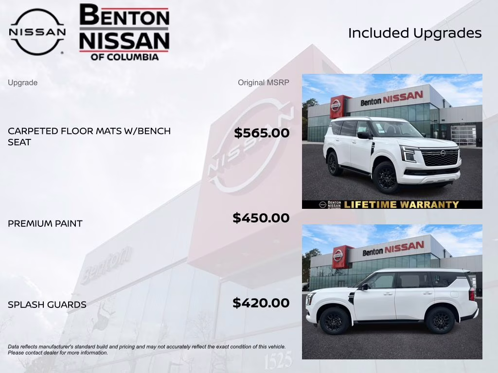 2026 Aspen White Tricoat Nissan Armada SV 4X4 SUV