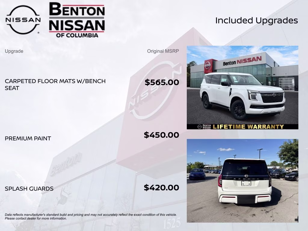 2026 Aspen White Tricoat Nissan Armada SV 4X4 SUV