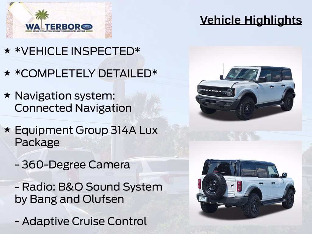 2026 Oxford White Ford Bronco Outer Banks 4X4 SUV