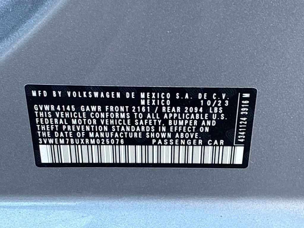 2024 Silver Volkswagen Jetta 1.5T SE FWD Sedan