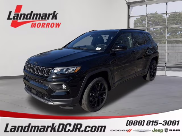 2026 Diamond Black Crystal Pearlcoat Jeep Compass Latitude Altitude 4X4 SUV