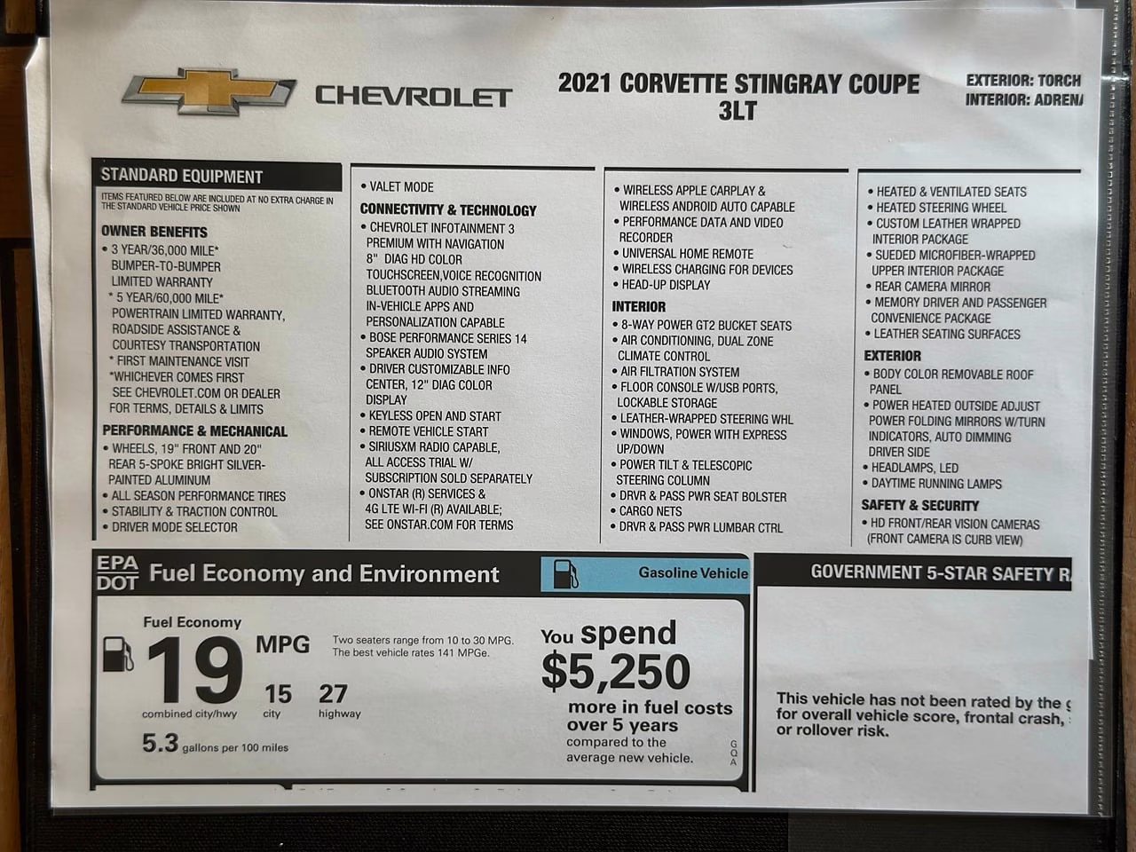 2021 Torch Red Chevrolet Corvette 3LT C8RR Carbon Fiber Widebody RWD Coupe