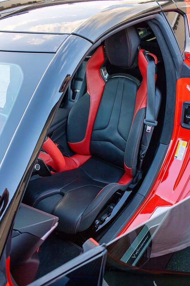 2021 Torch Red Chevrolet Corvette 3LT C8RR Carbon Fiber Widebody RWD Coupe