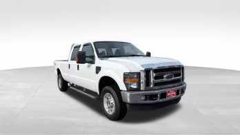 2009 White Ford Super Duty F-350 SRW Lariat 4X4 Truck