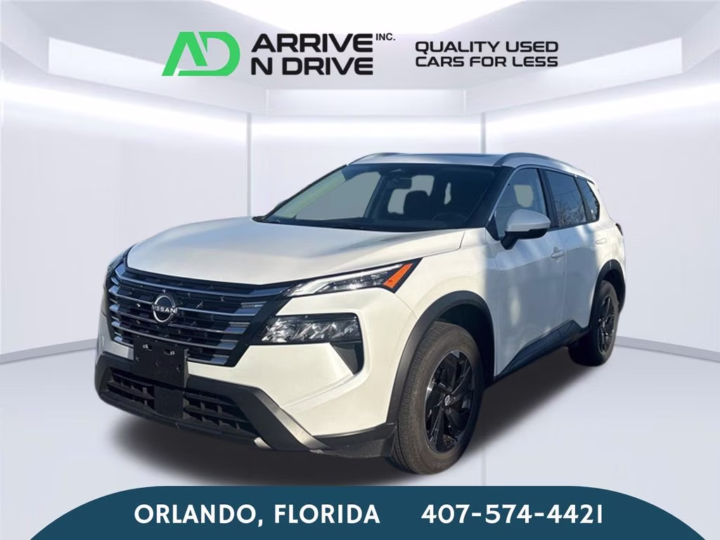 2025 Glacier White Nissan Rogue SV AWD SUV