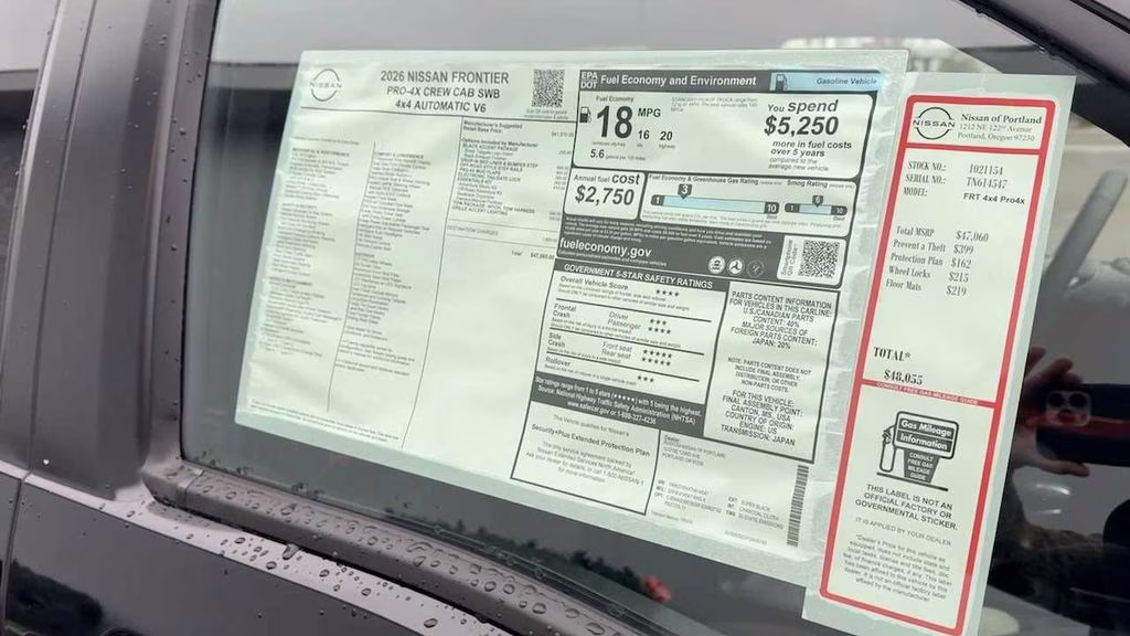 2026 Super Black Nissan Frontier PRO-4X 4X4 Truck