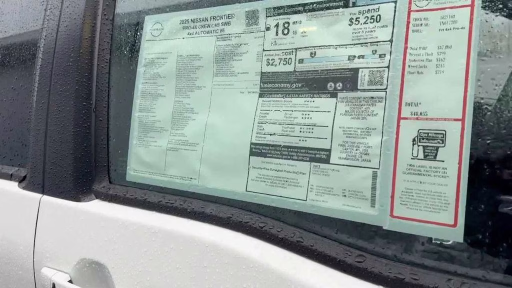 2026 Glacier White Nissan Frontier PRO-4X 4X4 Truck