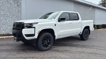 2026 Glacier White Nissan Frontier SV 4X4 Truck