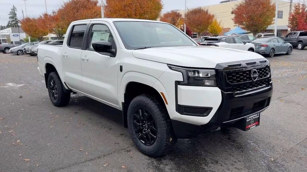 2026 Glacier White Nissan Frontier SV 4X4 Truck