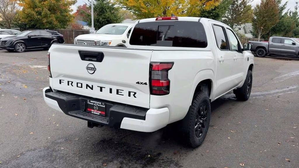 2026 Glacier White Nissan Frontier SV 4X4 Truck
