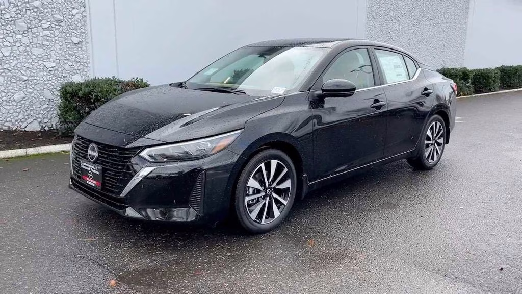 2025 Super Black Nissan Sentra SV FWD Sedan