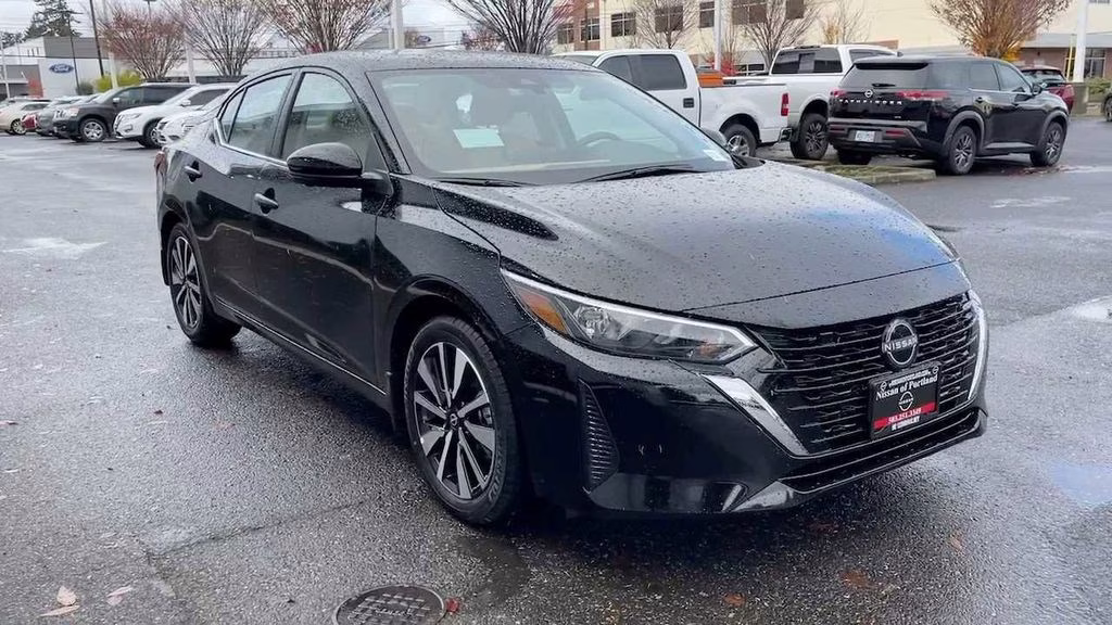2025 Super Black Nissan Sentra SV FWD Sedan