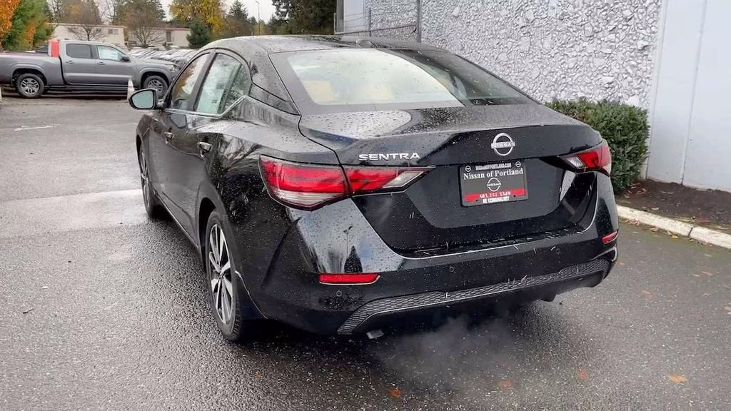2025 Super Black Nissan Sentra SV FWD Sedan