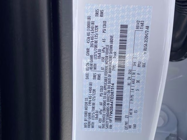 2026 Oxford White Ford Super Duty F-250 SRW STX 4X4 Truck
