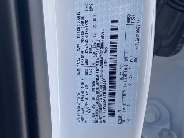 2026 Oxford White Ford Super Duty F-250 SRW XL 4X4 Truck