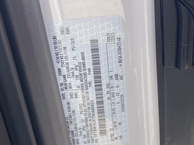2026 Oxford White Ford Transit Cargo Van Base RWD Van