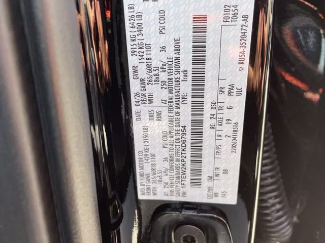 2026 Agate Black Metallic Ford F-150 STX RWD Truck