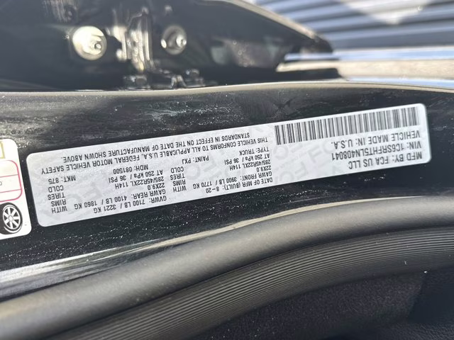 2020 Black Ram 1500 4X4 Truck