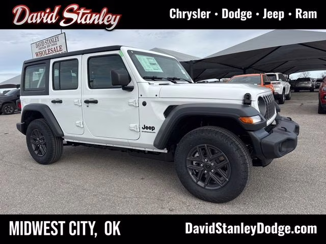 2026 Bright White Clearcoat Jeep Wrangler Sport 4X4 SUV