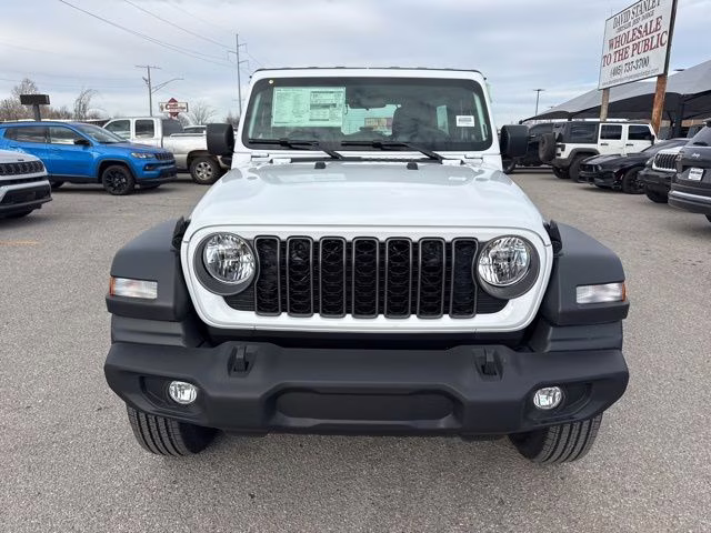 2026 Bright White Clearcoat Jeep Wrangler Sport 4X4 SUV