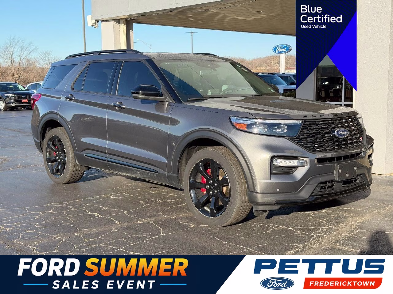 2023 Carbonized Gray Metallic Ford Explorer ST 4X4 SUV