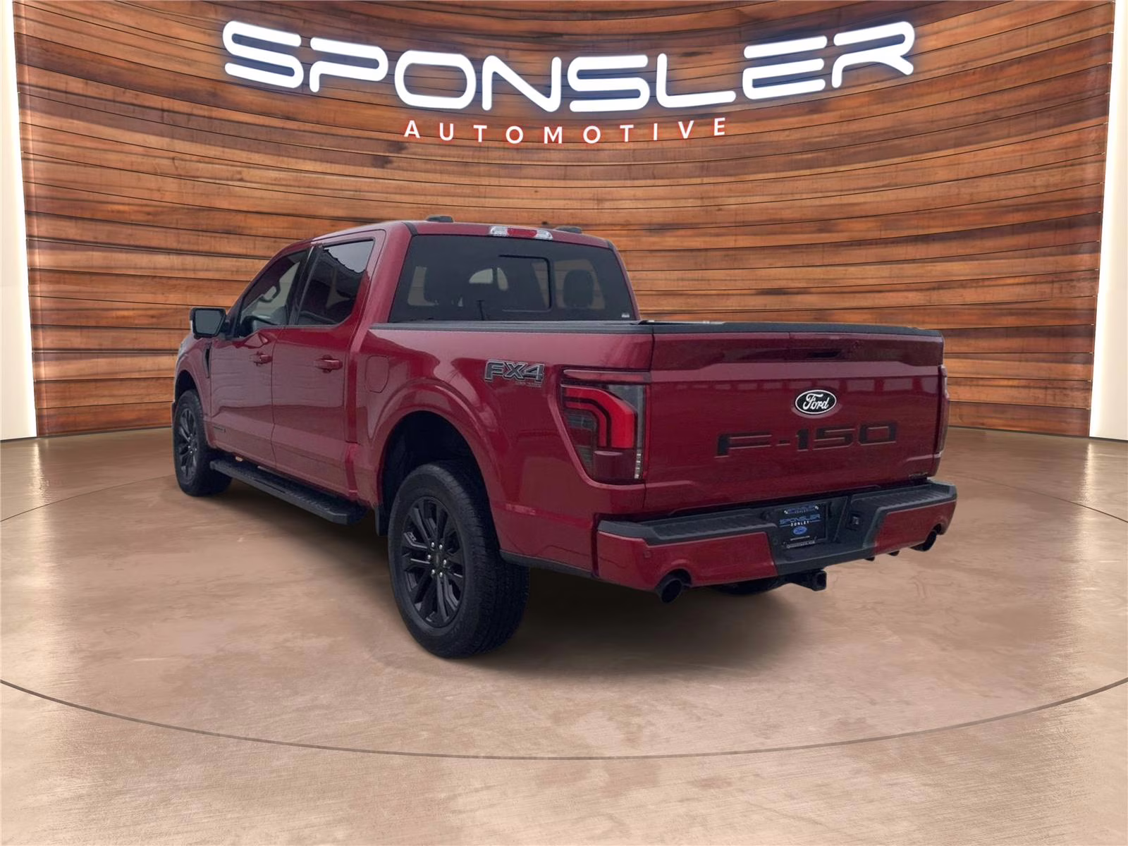 2025 Rapid Red Metallic Tinted Clearcoat Ford F-150 LARIAT 4X4 Truck