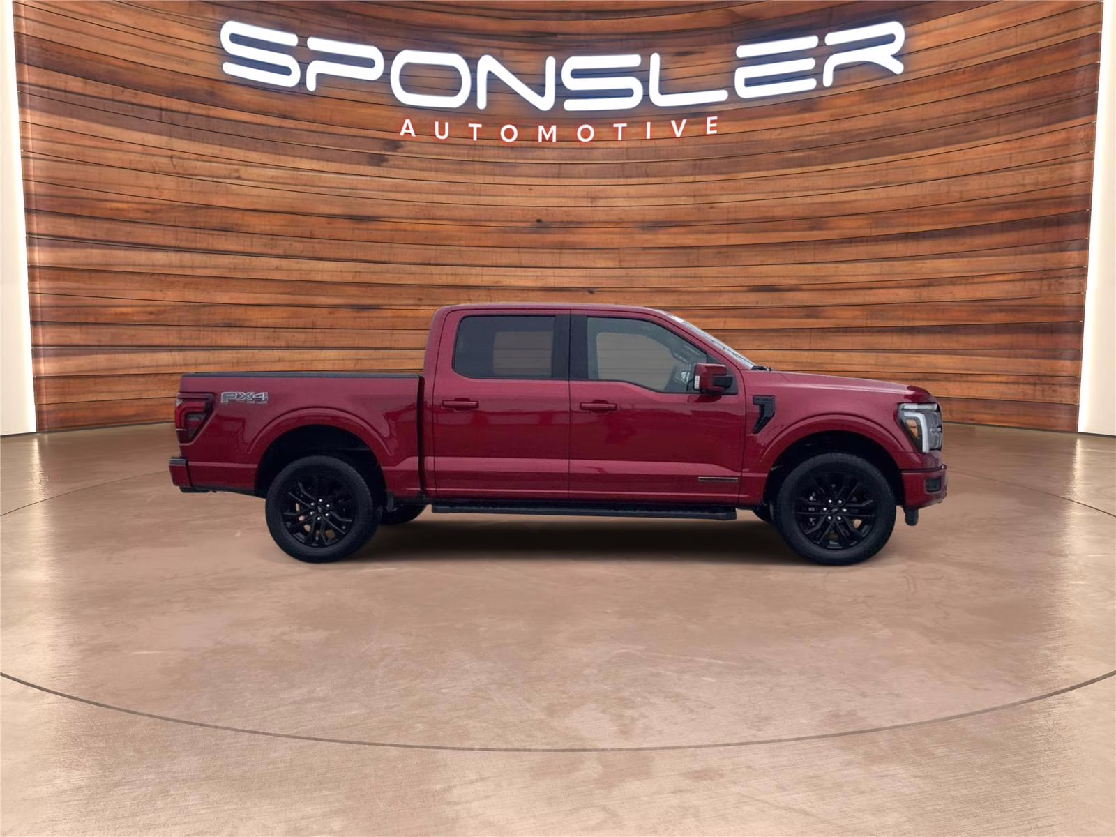 2025 Rapid Red Metallic Tinted Clearcoat Ford F-150 LARIAT 4X4 Truck