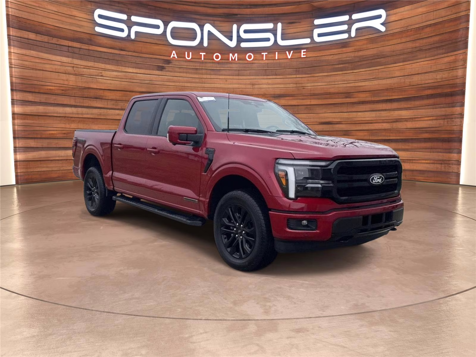 2025 Rapid Red Metallic Tinted Clearcoat Ford F-150 LARIAT 4X4 Truck