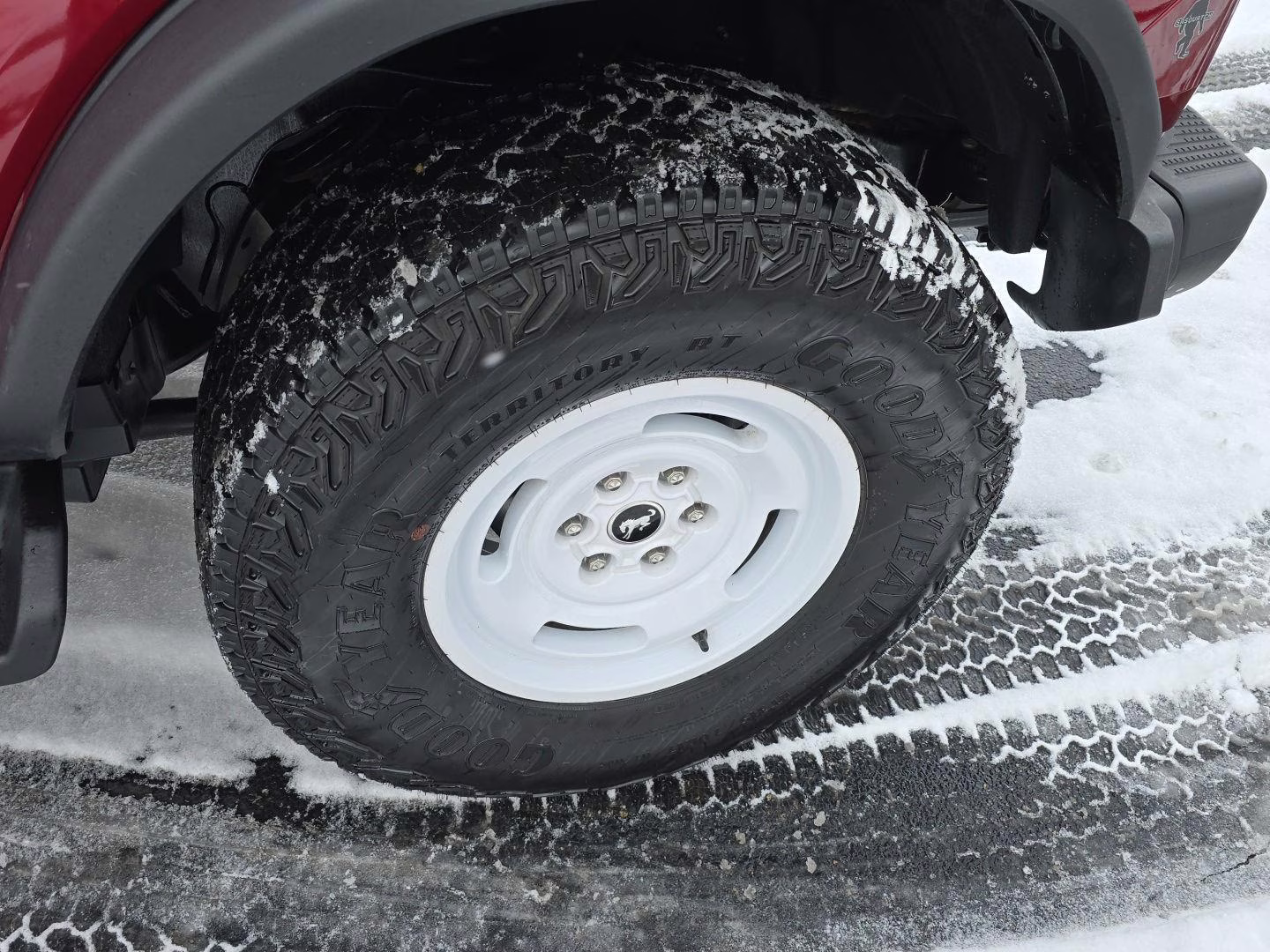 2025 Ruby Red Metallic Tinted Clearcoat Ford Bronco Heritage Edition 4X4 SUV