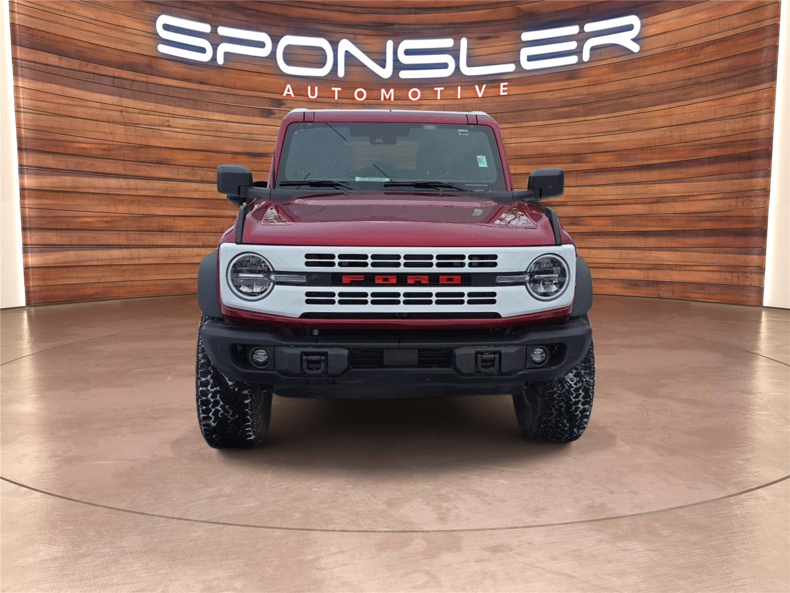 2025 Ruby Red Metallic Tinted Clearcoat Ford Bronco Heritage Edition 4X4 SUV